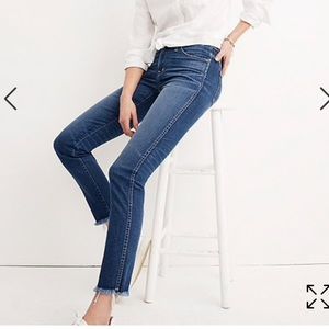 Madewell Slim Straight Jeans: Raw-Hem Edition